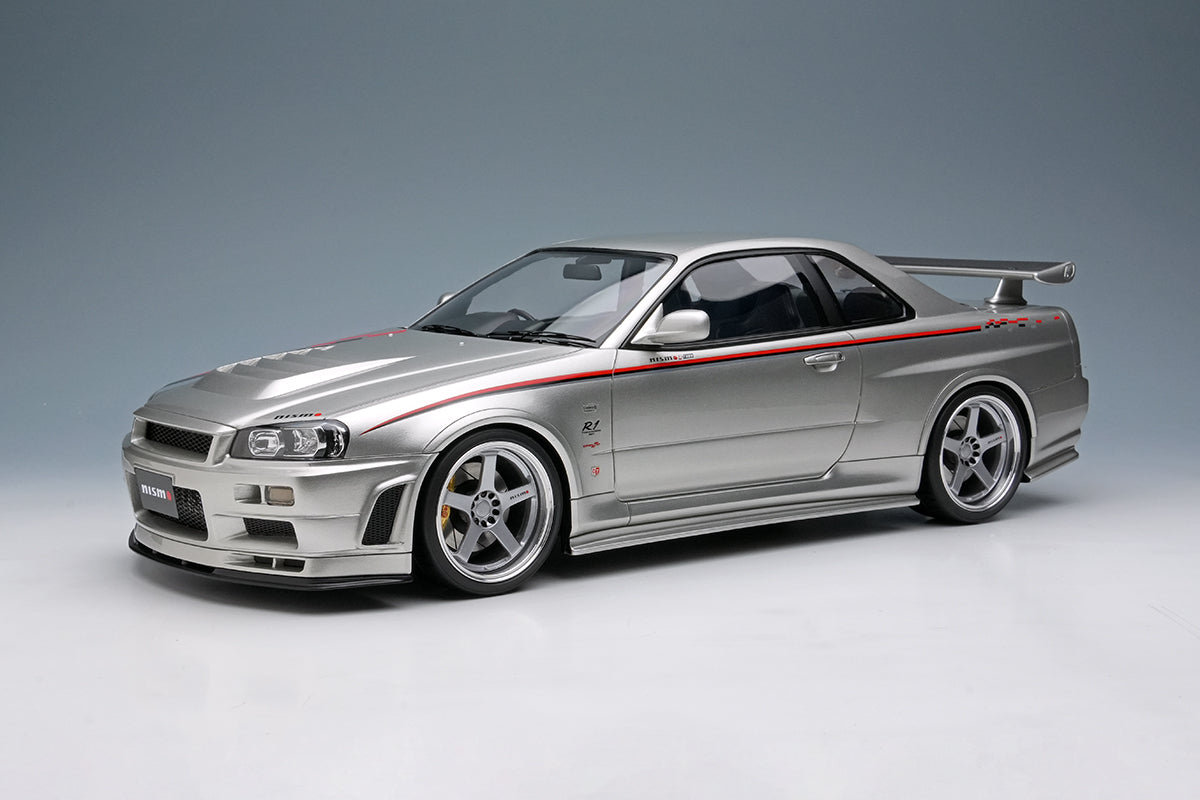 Make Up Co., Ltd / Eidolon 1:18 Nissan Skyline GT-R (BNR34) NISMO R-Tune Version 2004 in Silver