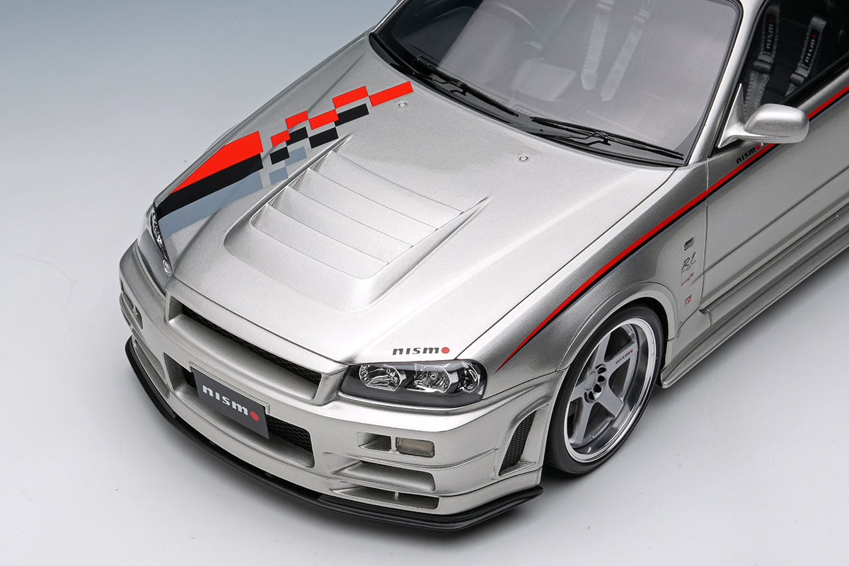 Make Up Co., Ltd / Eidolon 1:18 Nissan Skyline GT-R (BNR34) NISMO R-Tune Version 2004 in Silver