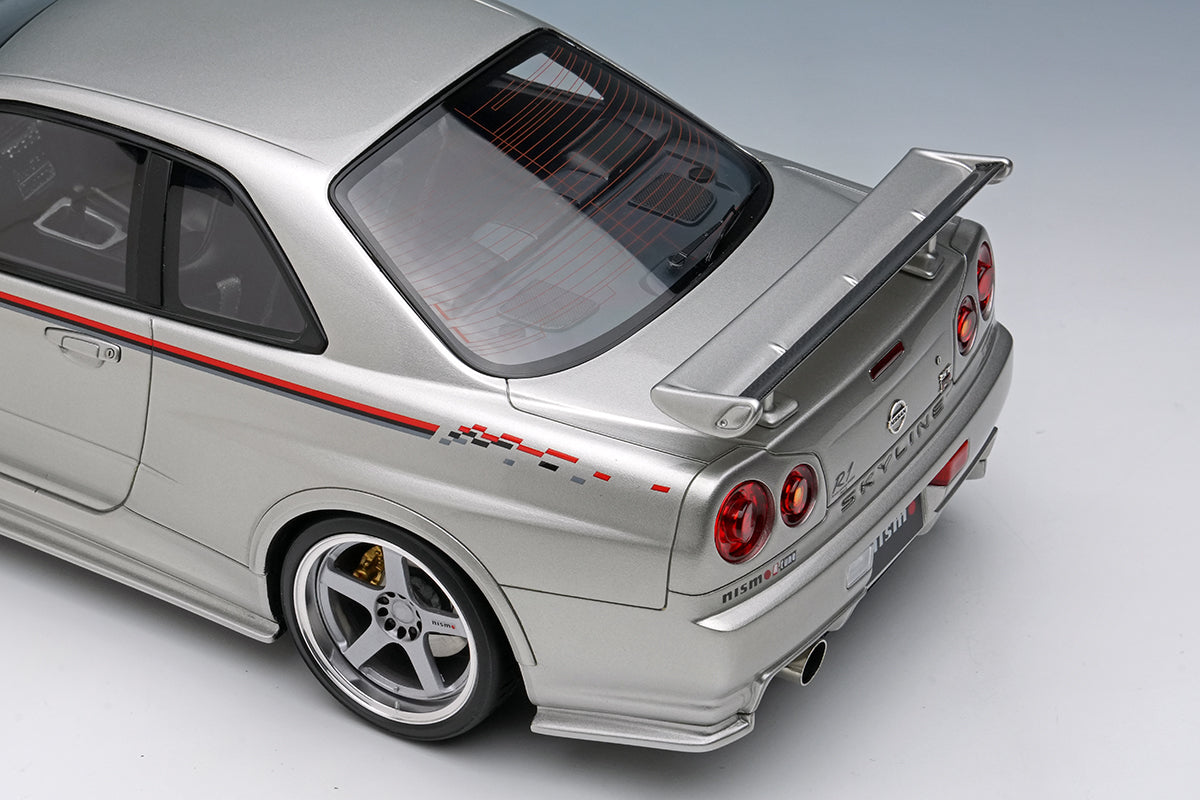 Make Up Co., Ltd / Eidolon 1:18 Nissan Skyline GT-R (BNR34) NISMO R-Tune Version 2004 in Silver