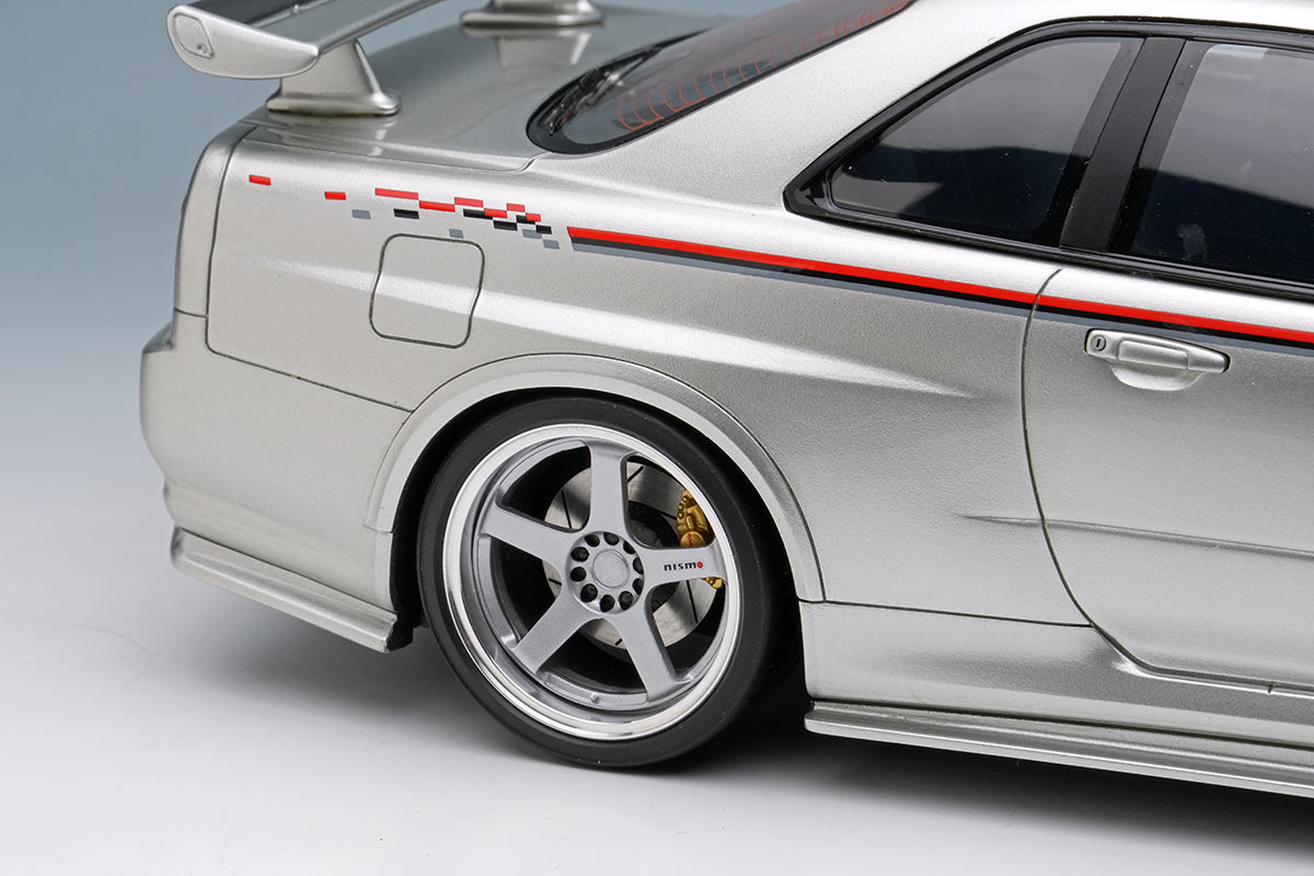 Make Up Co., Ltd / Eidolon 1:18 Nissan Skyline GT-R (BNR34) NISMO R-Tune Version 2004 in Silver