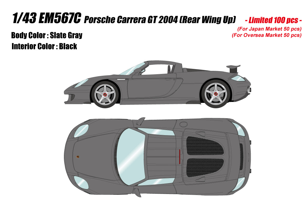 Make Up Co., Ltd. / EIDOLON 1:43 Porsche Carrera GT 2004 Rear Wing Up