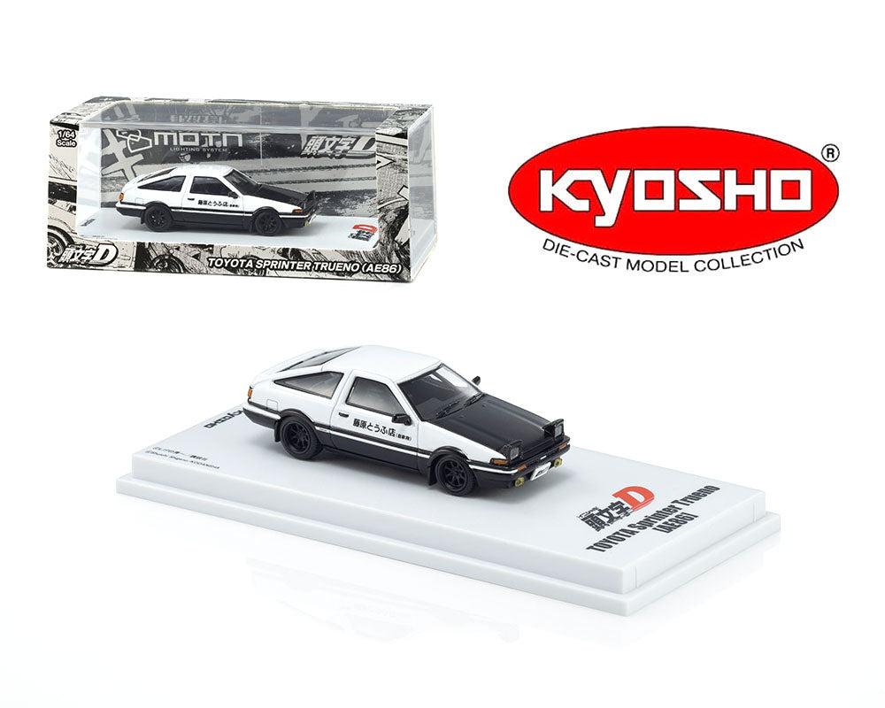 *PREORDER* Kyosho 1:64 Initial D Toyota Trueno (AE86) with LED MOTN Base Compatible