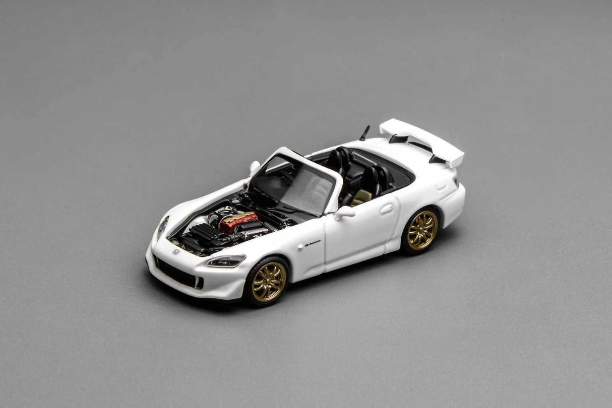 MotorHelix 1:64 Honda S2000 Type S Platinum White Pearl