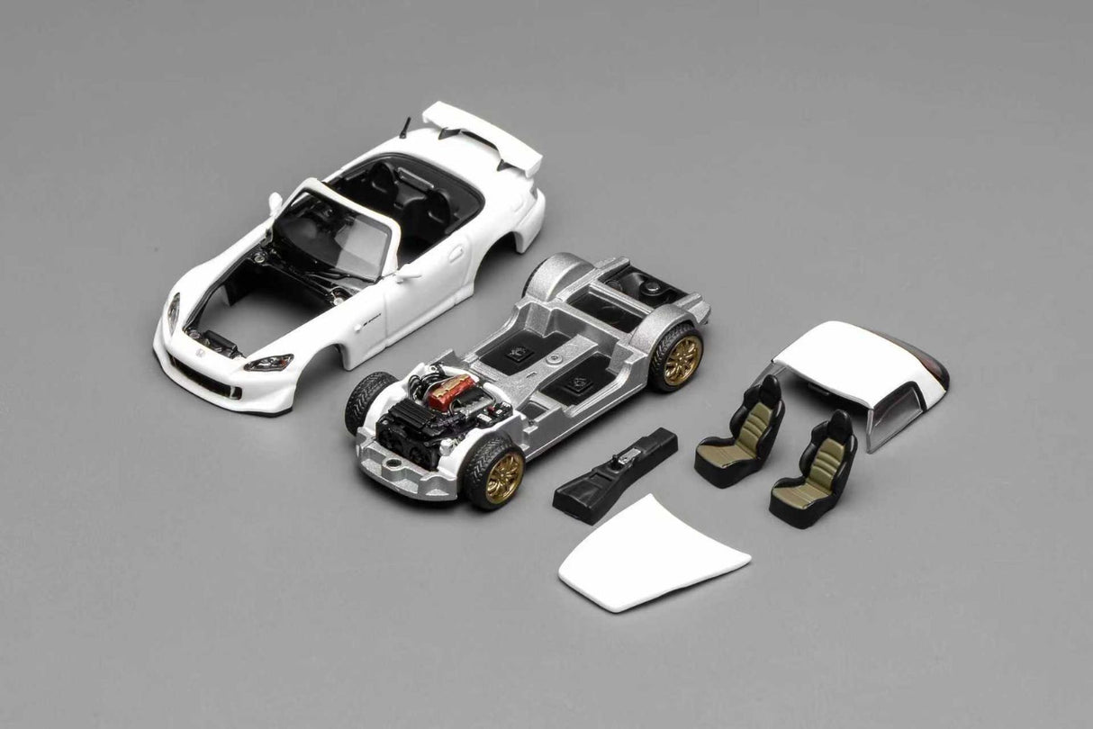 MotorHelix 1:64 Honda S2000 Type S Platinum White Pearl