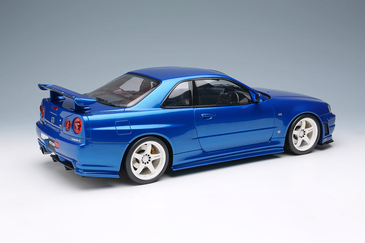 Make Up Co., Ltd / Eidolon 1:18 Nissan Skyline GT-R (BNR34) NISMO S-Tune Version 2004 in Bayside Blue