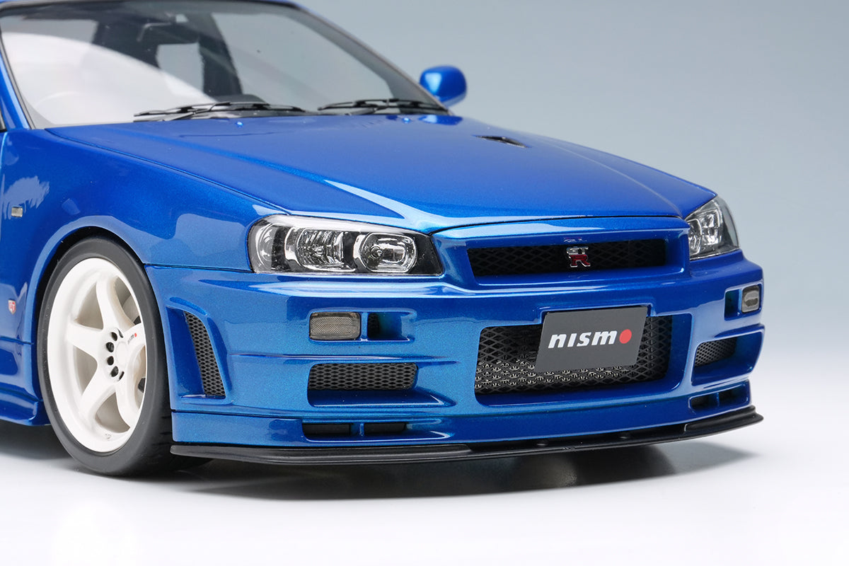 Make Up Co., Ltd / Eidolon 1:18 Nissan Skyline GT-R (BNR34) NISMO S-Tune Version 2004 in Bayside Blue