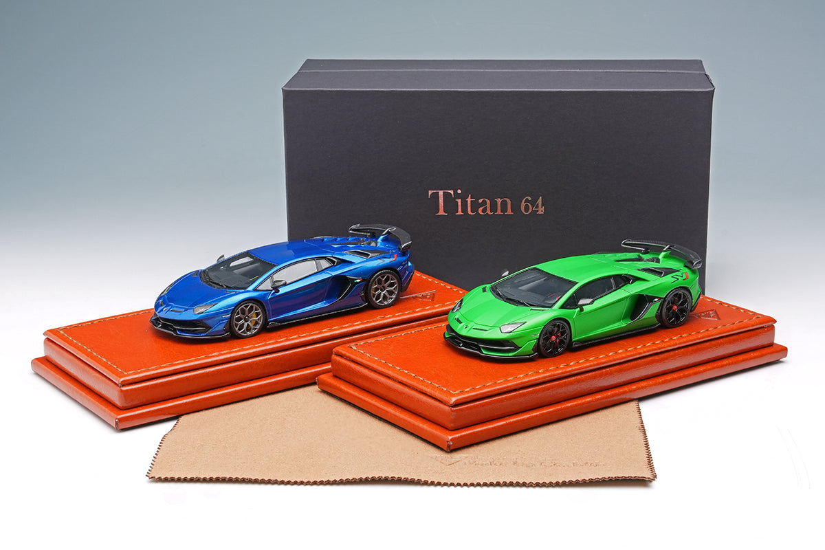Make Up Co., Ltd /Titan 64 1:64 Lamborghini Aventador SVJ 2018 with Leirion Wheel
