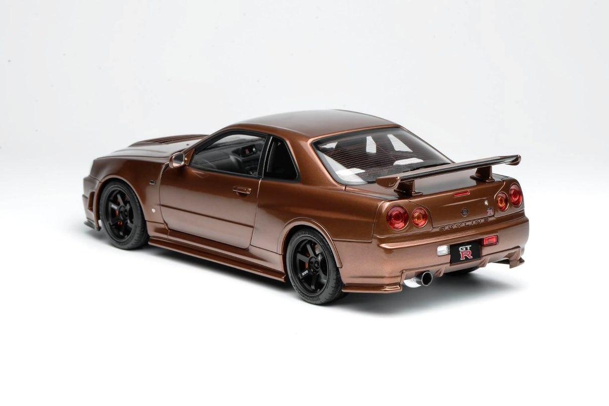 MotorHelix 1:18 Nissan Skyline GT-R (R34) Customized Version - Metallic Bronze