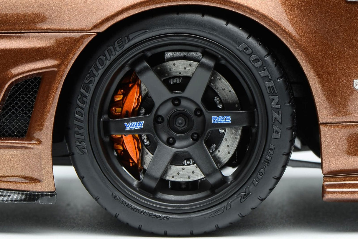 MotorHelix 1:18 Nissan Skyline GT-R (R34) Customized Version - Metallic Bronze