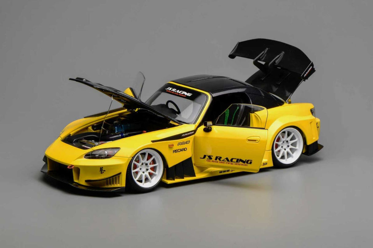 *PREORDER* MotorHelix 1:18 Honda S2000 J's Racing in New Indy Yellow Pearl