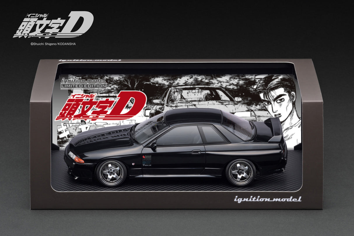 Ignition Model 1:18 INITIAL D Nissan Skyline GT-R V-SpecII (BNR32) in Black