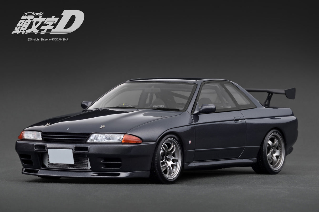 Ignition Model 1:18 INITIAL D Nissan Skyline GT-R V-SpecII (BNR32) in Gun Gray Metallic