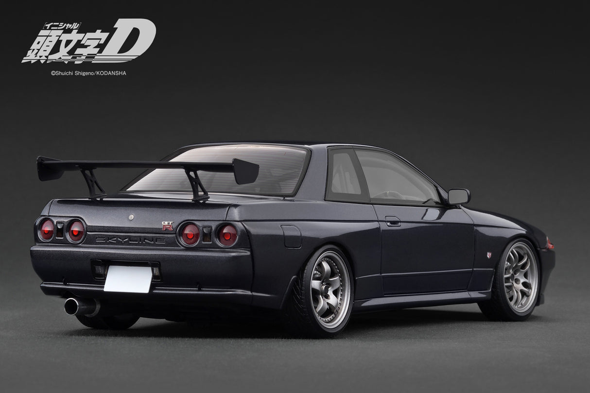 Ignition Model 1:18 INITIAL D Nissan Skyline GT-R V-SpecII (BNR32) in Gun Gray Metallic