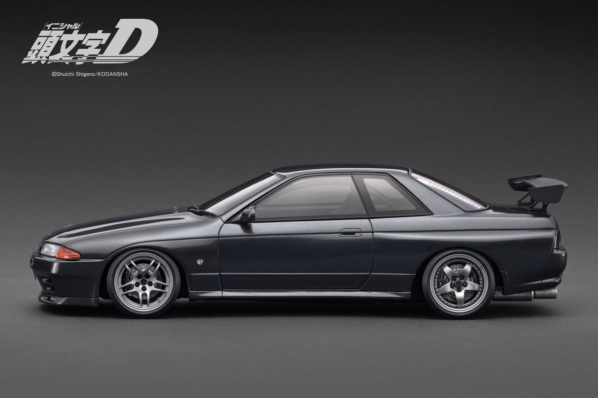 Ignition Model 1:18 INITIAL D Nissan Skyline GT-R V-SpecII (BNR32) in Gun Gray Metallic