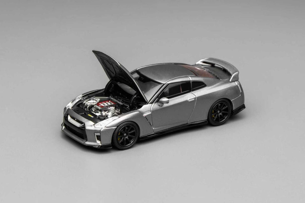 MotorHelix 1:64 Nissan GT-R (R35) Track Edition Engineered by NISMO 2020 in Dark Metal Gray