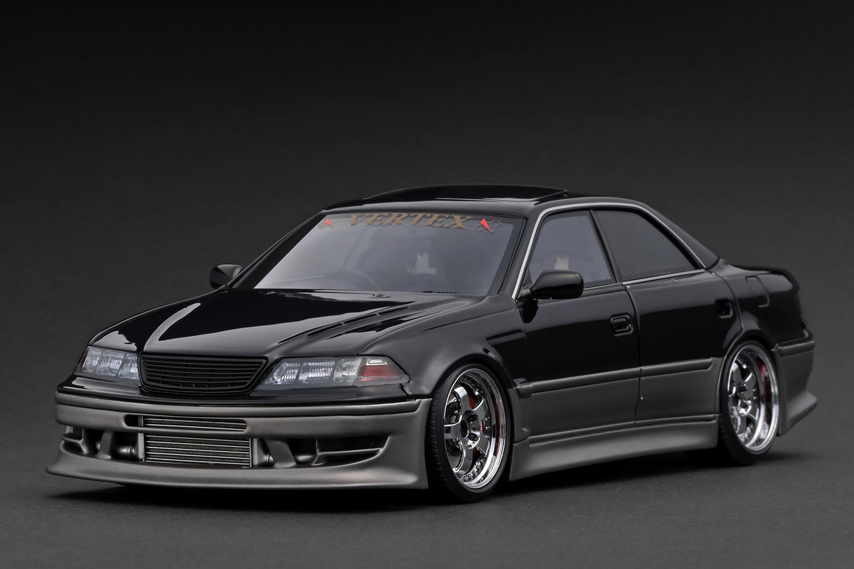 Ignition Model 1:18 Toyota Mark-II (JZX100) VERTEX in Black / Gun Metallic