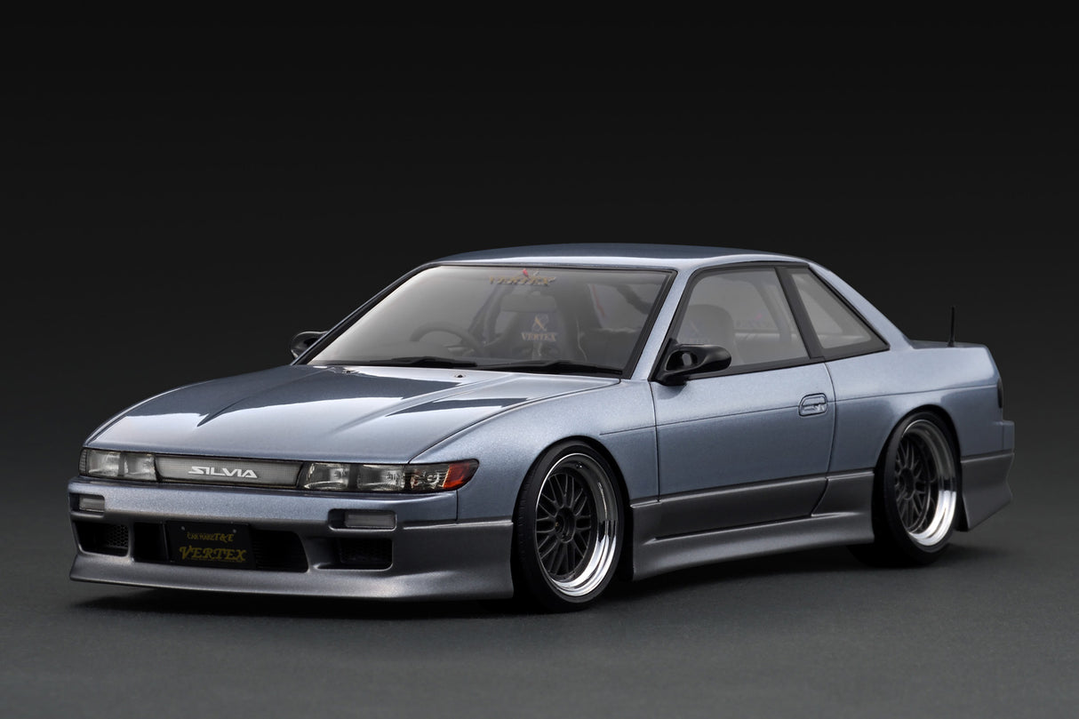 Ignition Model 1:18 Nissan Silvia (S13) VERTEX Edition in Blue Silver & Gray