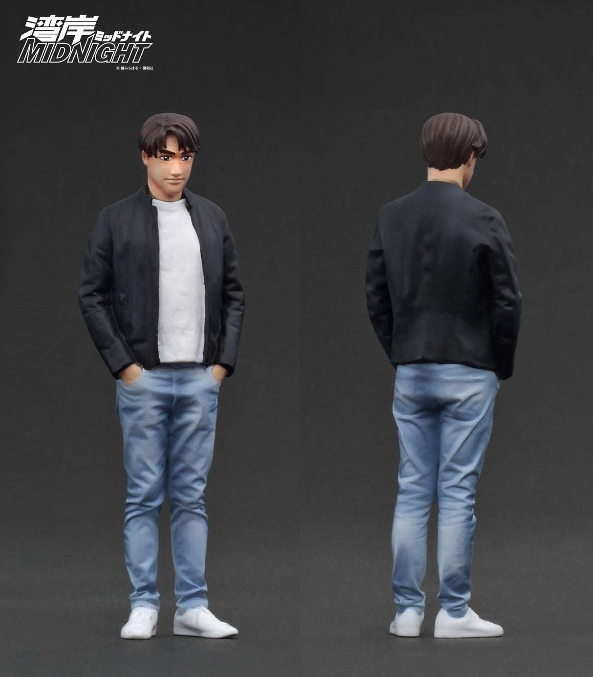 Ignition Model 1:18 Nissan Fairlady Z (S30) Blue 湾岸MIDNIGHT Devil's Z with Mr. Akio Asakura Figure