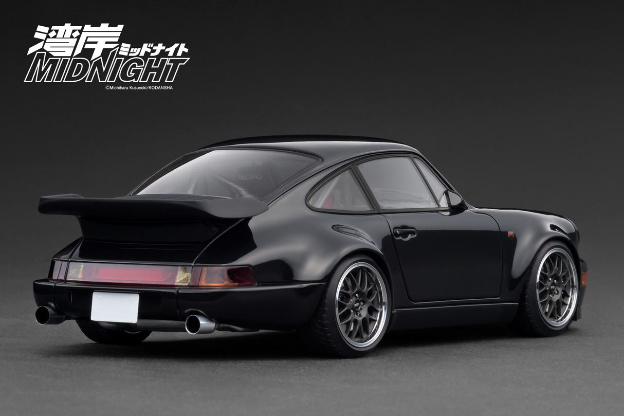 Ignition Model 1:18 Blackbird (964) – Black – 湾岸MIDNIGHT w/ Dr. Tatsuya Shima