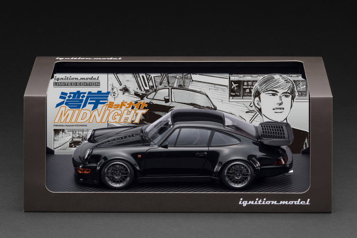 Ignition Model 1:18 Blackbird (964) – Black – 湾岸MIDNIGHT w/ Dr. Tatsuya Shima