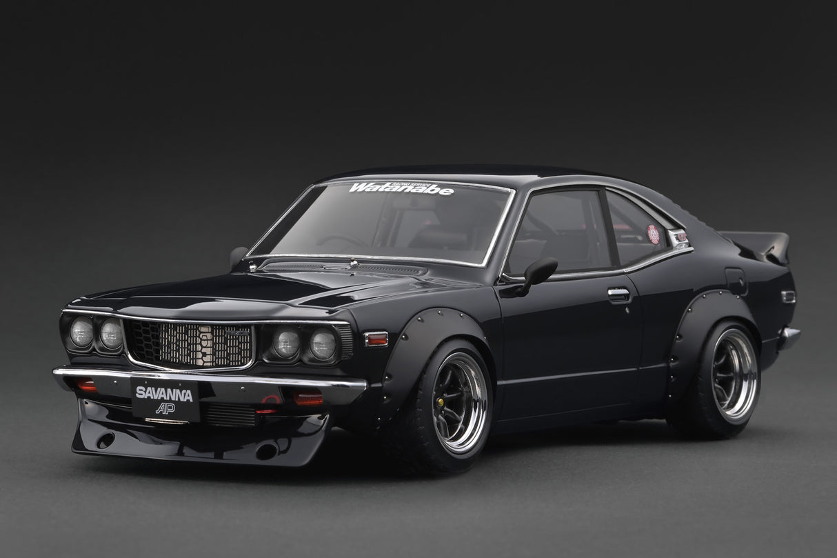 Ignition Model 1:18 Mazda Savanna RX-3 (S124A) Semi Works in Black
