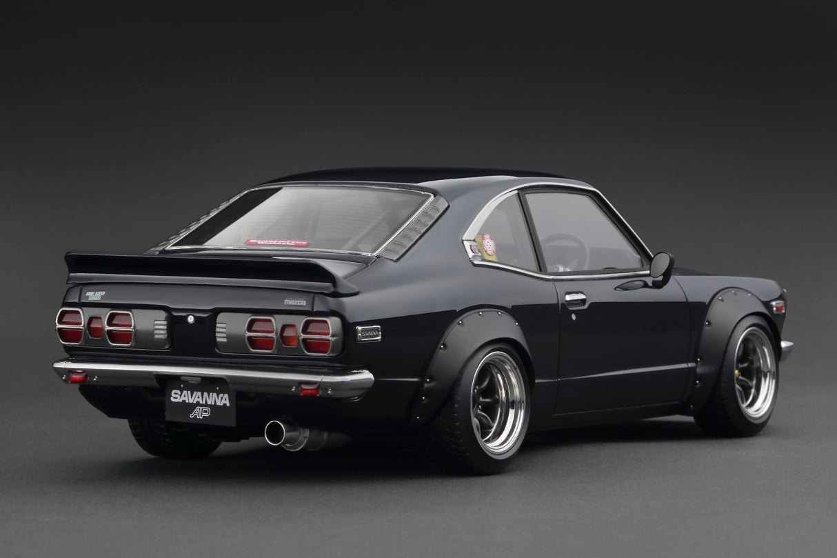 Ignition Model 1:18 Mazda Savanna RX-3 (S124A) Semi Works in Black
