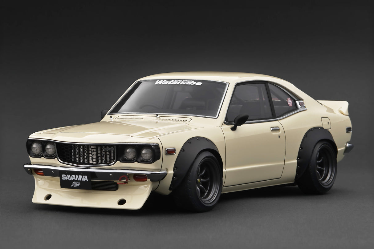 Ignition Model 1:18 Mazda Savanna RX-3 (S124A) Semi Works in White