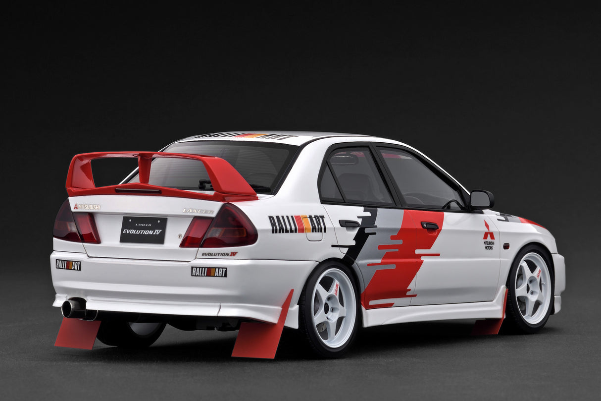 Ignition Model 1:18 Mitsubishi LANCER EVOLUTION Ⅳ (CN9A) White Rally decoration ver.