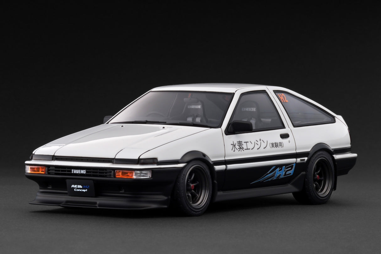 Ignition Model 1:18 Toyota Sprinter Trueno 3Dr (AE86) H2 in White/Black