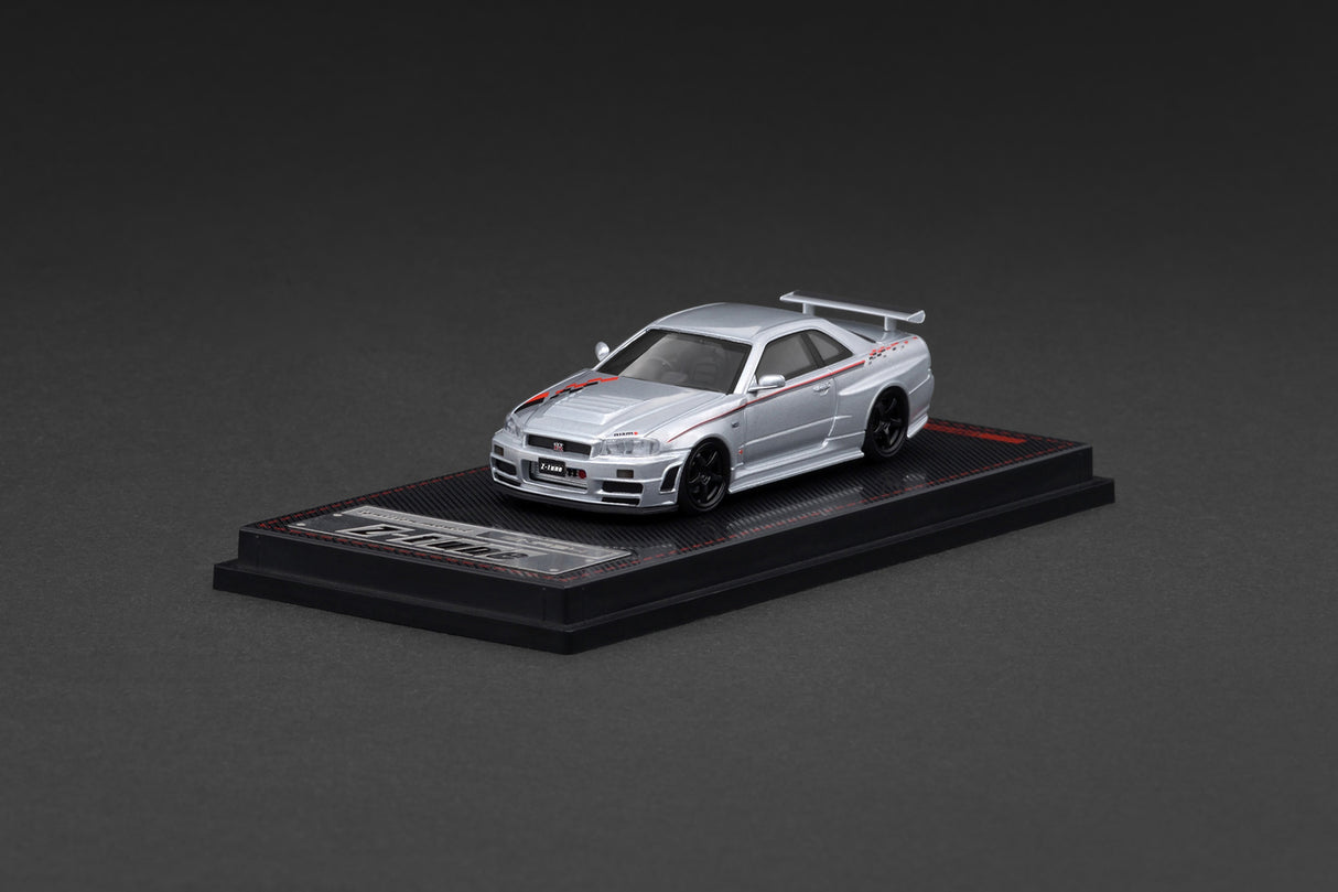 Ignition Model 1:64 Nissan Skyline (R34) GT-R Z-Tune in Silver