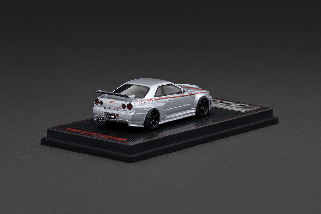 Ignition Model 1:64 Nissan Skyline (R34) GT-R Z-Tune in Silver