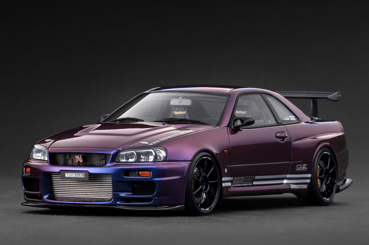 Ignition Model 1:18 Nissan TOP SECRET 34GT-R (BNR34) Purple Metallic
