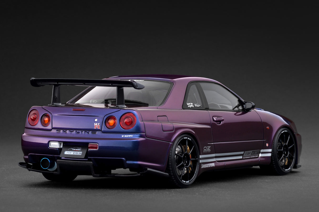 Ignition Model 1:18 Nissan TOP SECRET 34GT-R (BNR34) Purple Metallic
