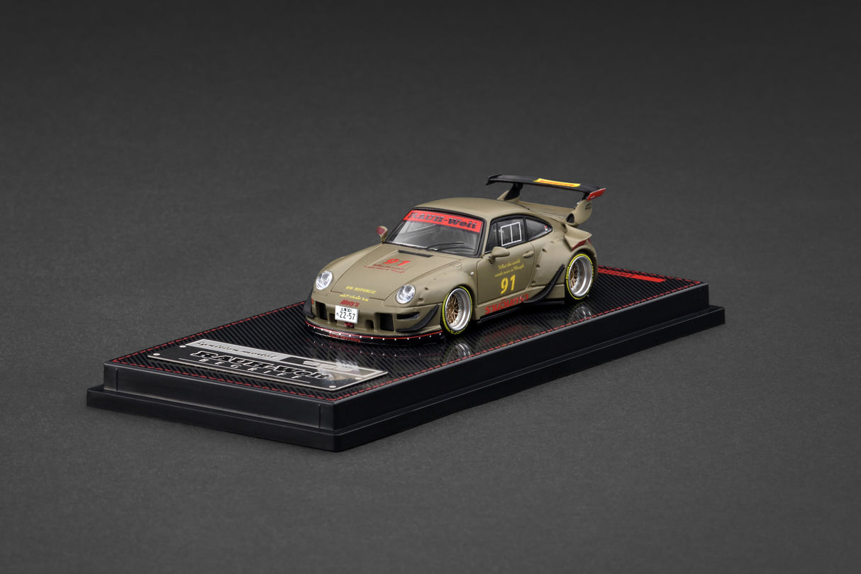 Ignition Model 1:64 Porsche RWB 993 in Matte Green