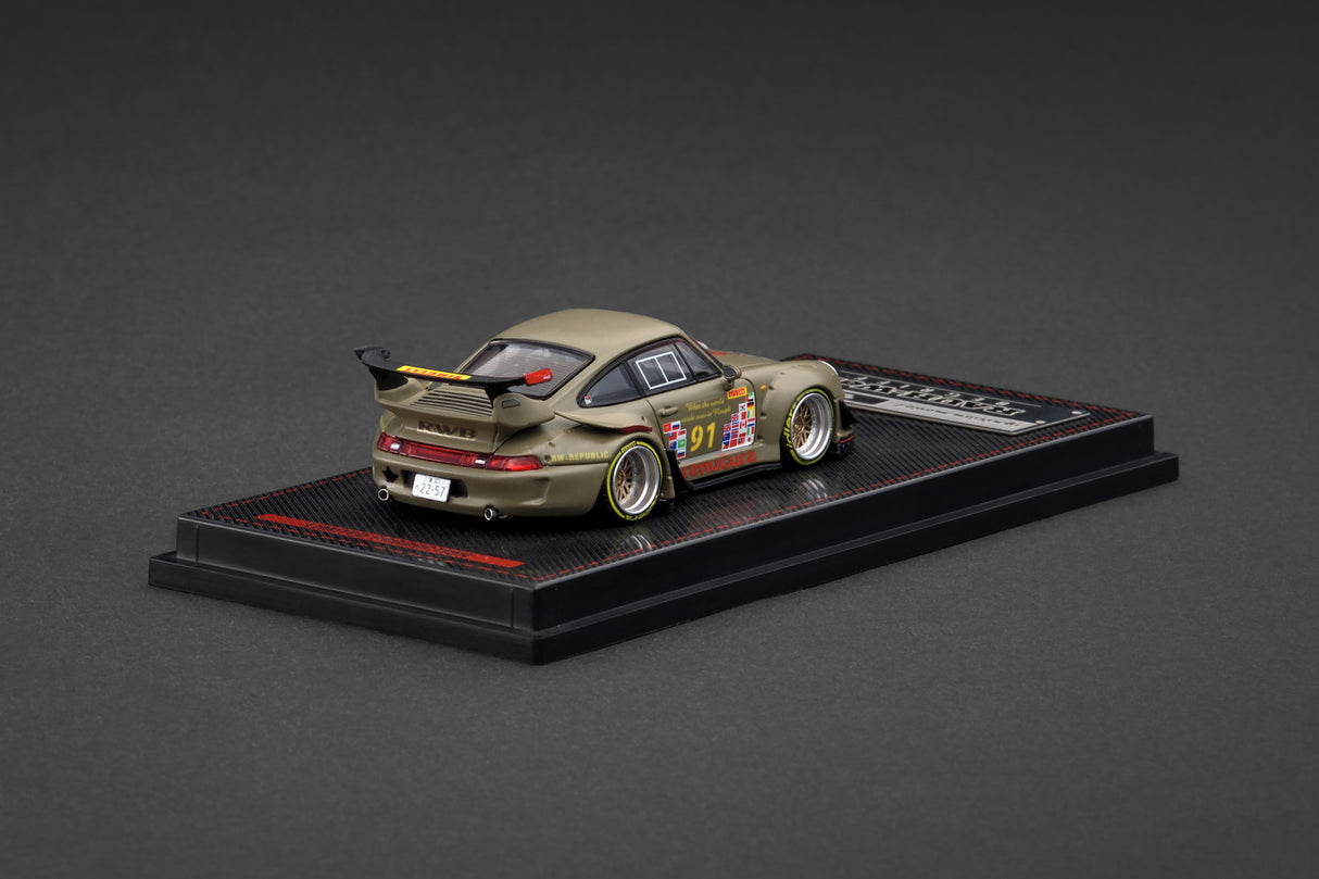 Ignition Model 1:64 Porsche RWB 993 in Matte Green