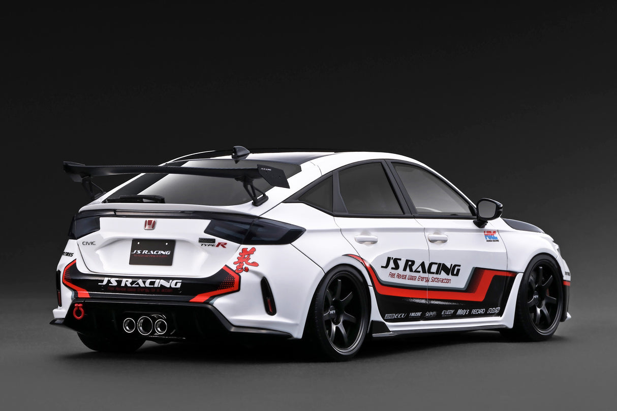 *PREORDER* Ignition Model 1:18 Honda Civic Type-R J'S Racing (FL5) Demo Car in White