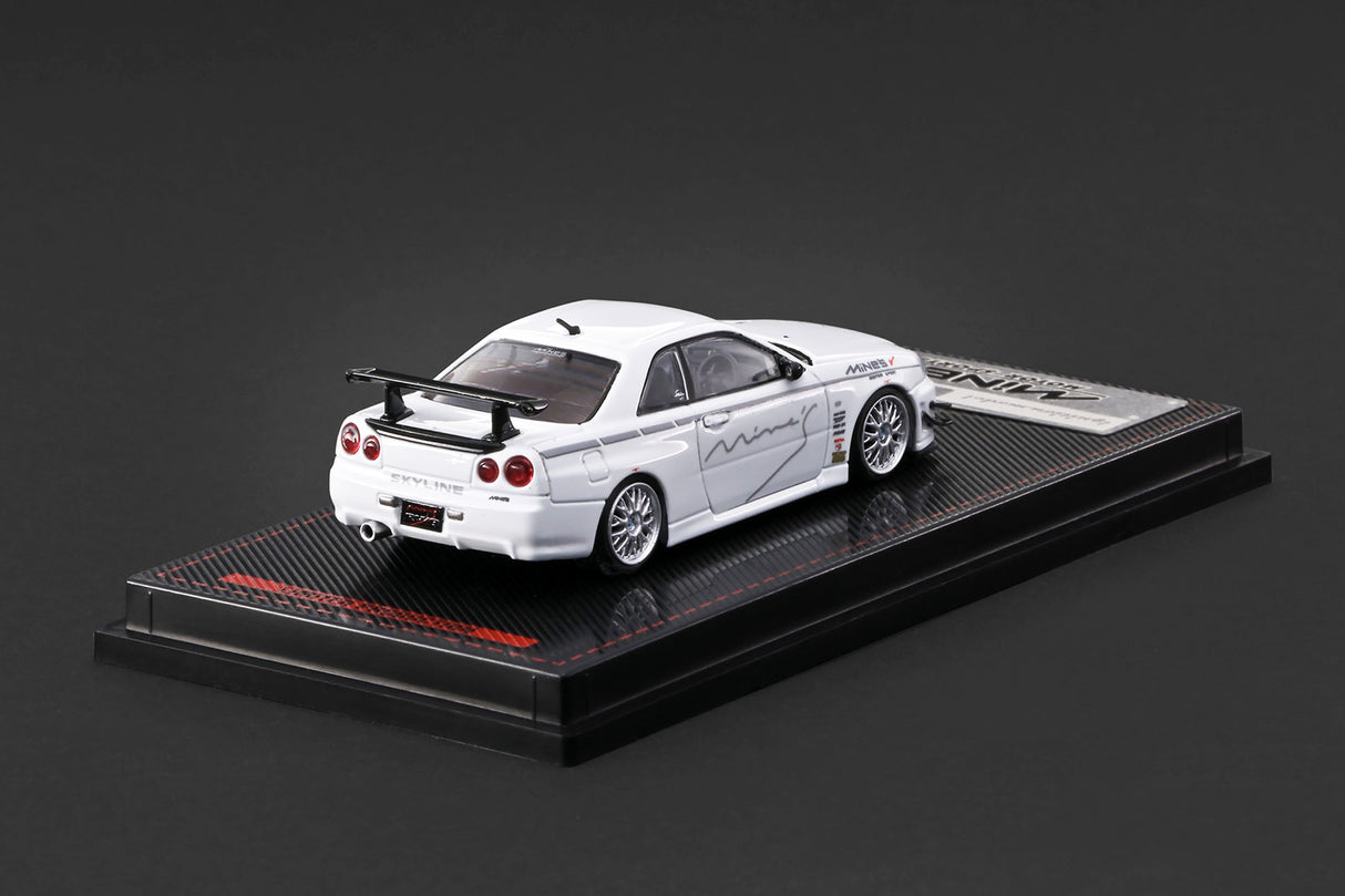 *PREORDER* Ignition Model 1:64 Nissan Skyline GT-R (BNR34) MINE'S in White