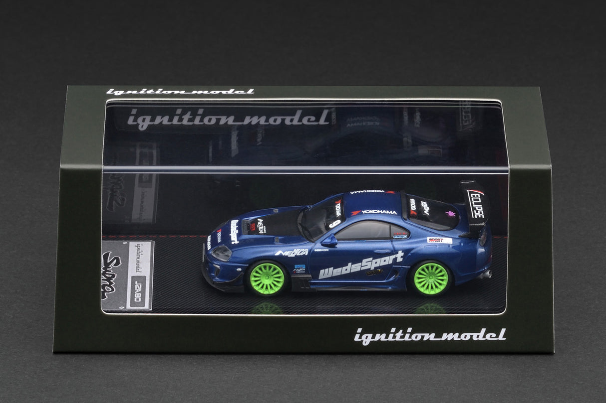 Ignition Model 1:64 Toyota Supra (JZA80) RZ Max Orido Edition in Blue Metallic