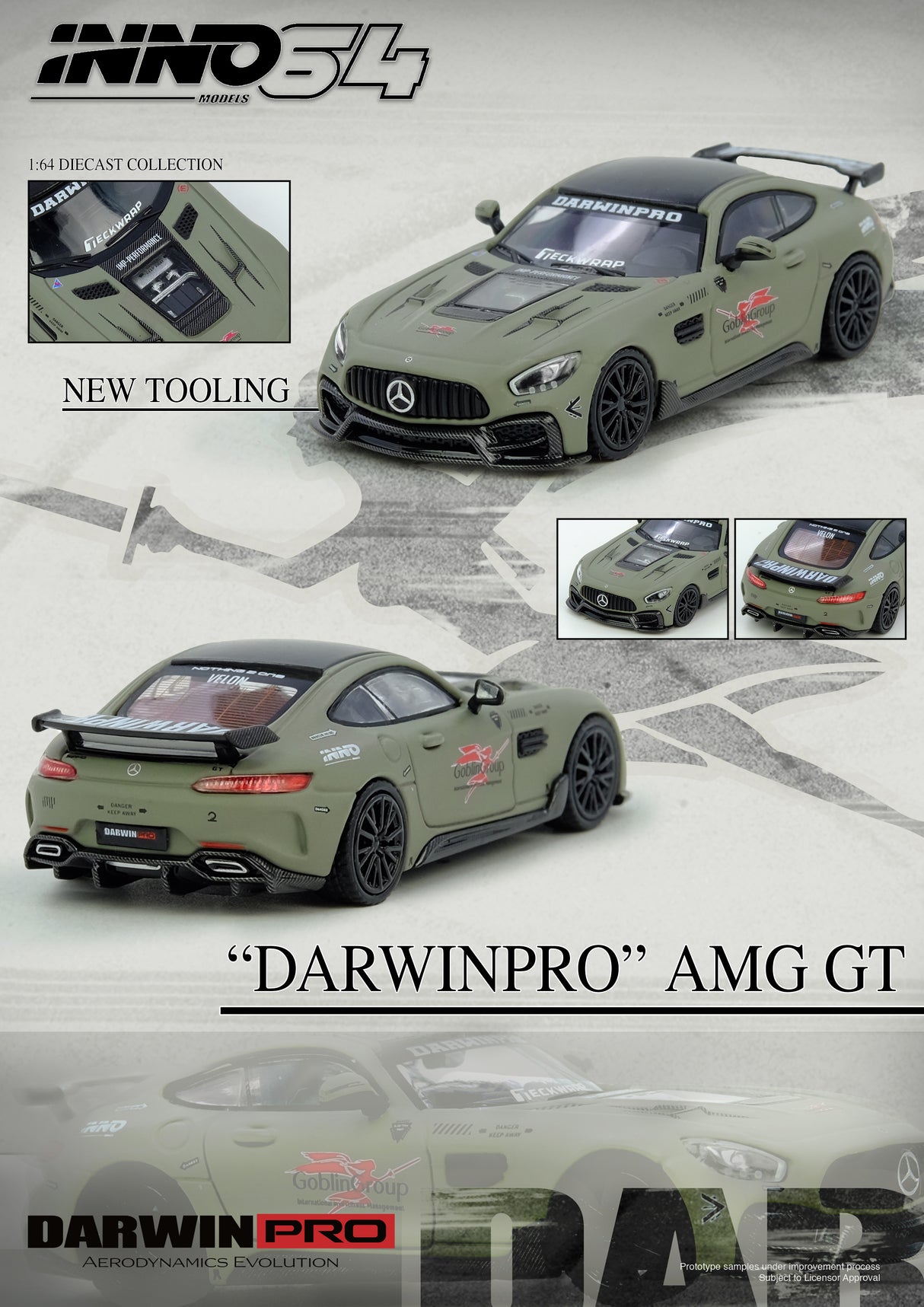 *PREORDER* INNO64 1:64 Mercedes-Benz AMG GT Darwin PRO Edition