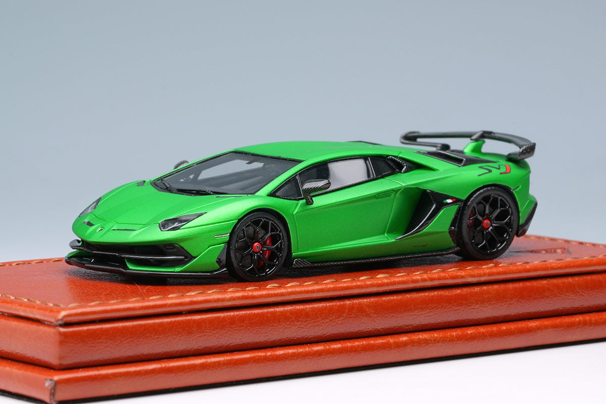 Make Up Co., Ltd /Titan 64 1:64 Lamborghini Aventador SVJ 2018 with Leirion Wheel