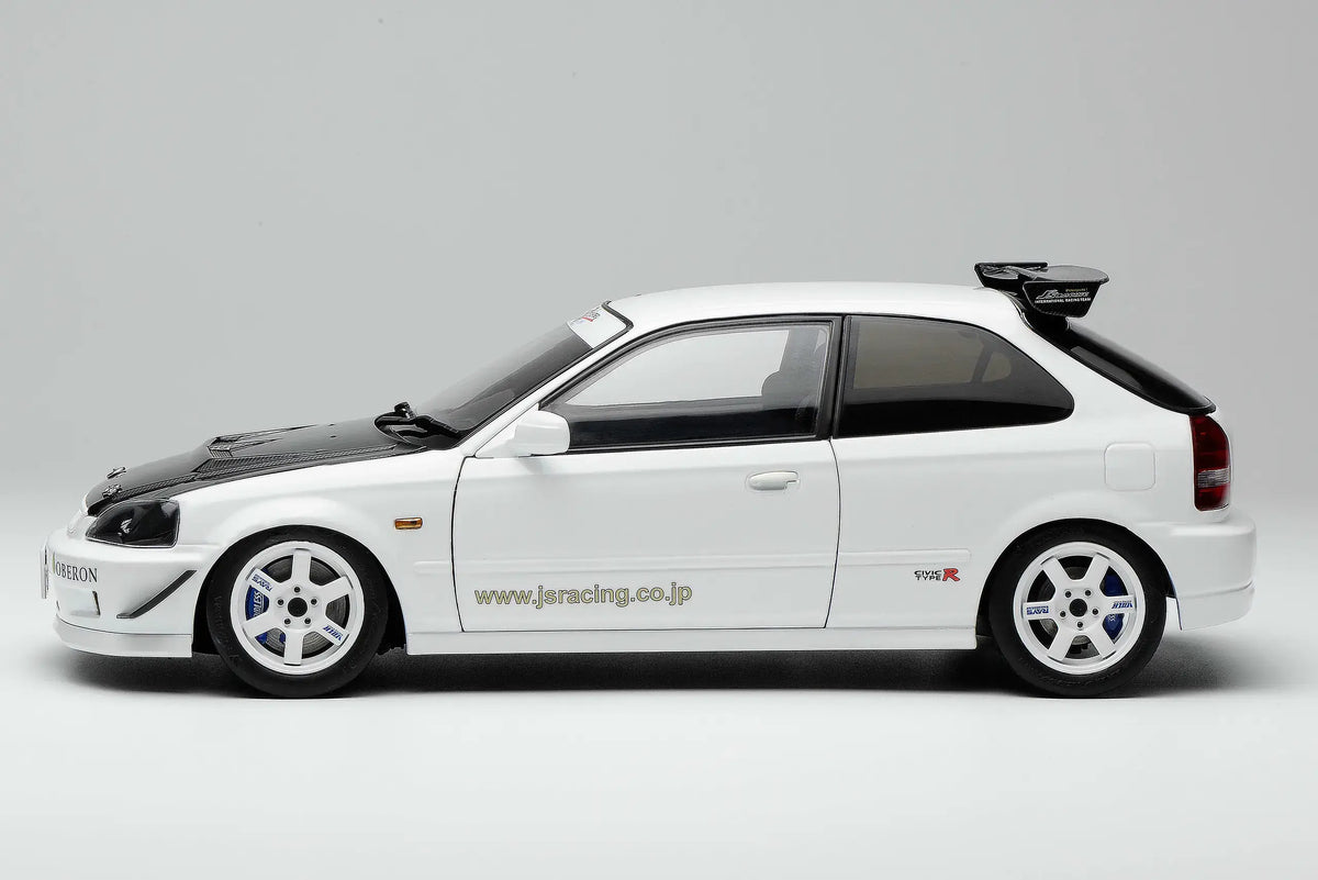 MotorHelix 1/18 Honda Civic Type-R (EK9) J's Racing in White