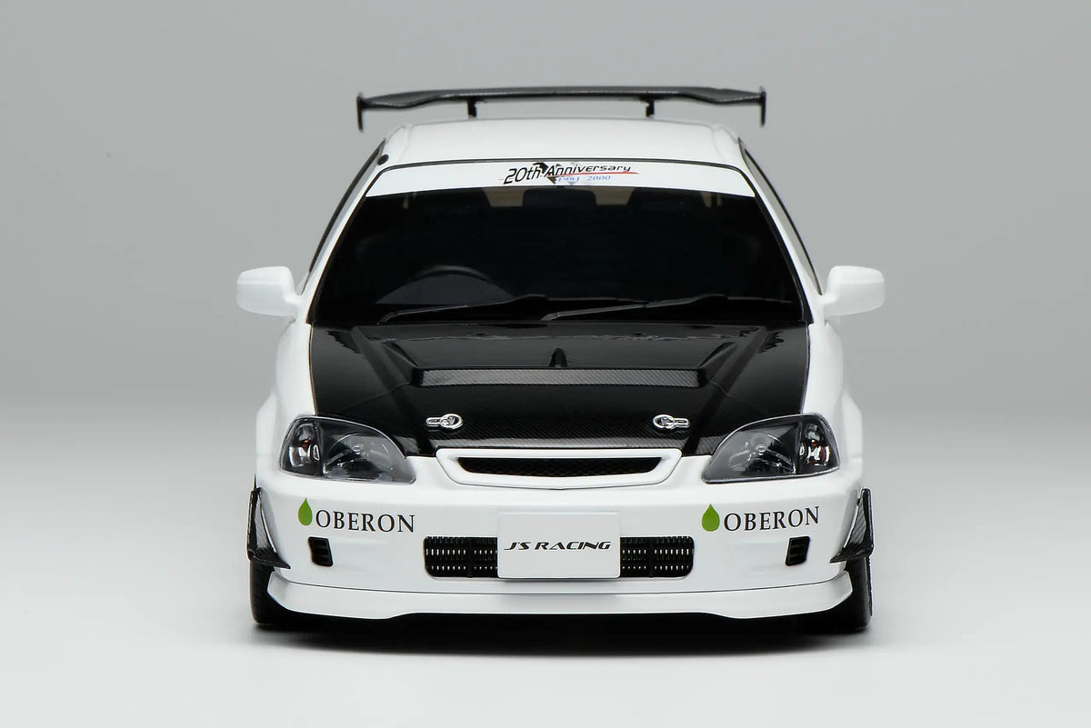 MotorHelix 1/18 Honda Civic Type-R (EK9) J's Racing in White