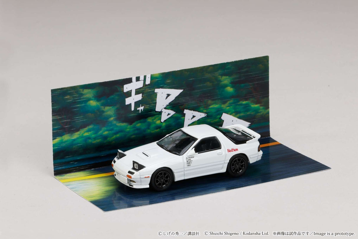 *PREORDER* Hobby Japan 1:64 MAZDA RX-7 (FC3S) RedSuns/ Initial D Ryosuke Takahashi VS Kyoichi Sudou