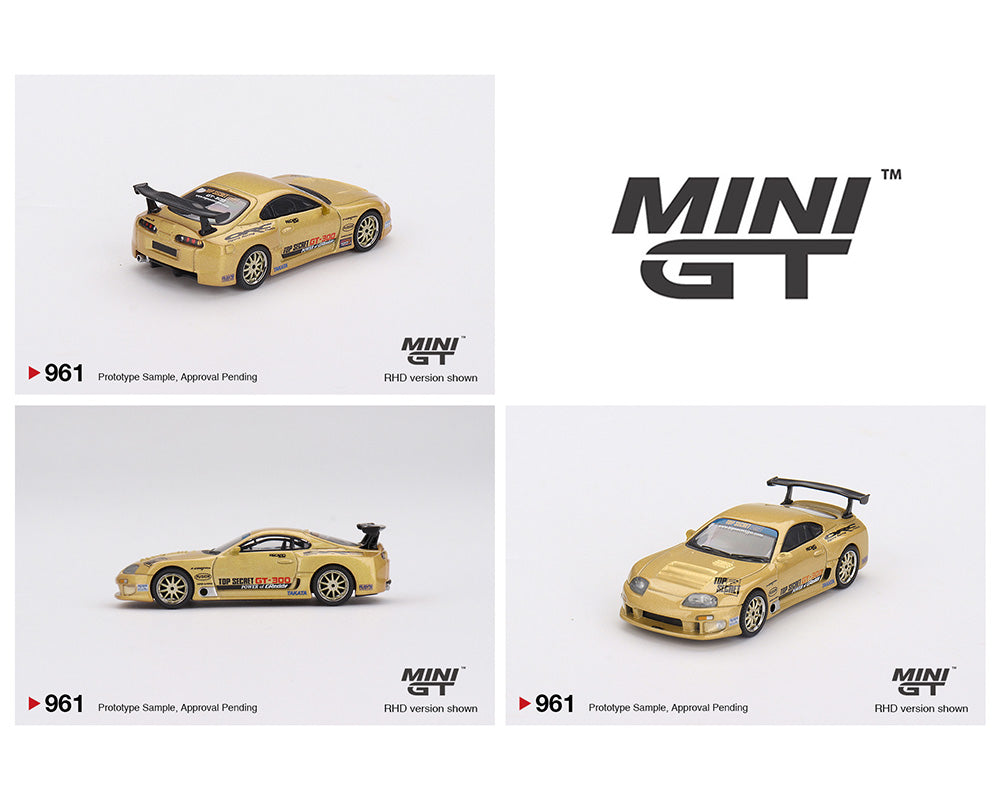 MINI GT 1:64 Toyota Supra (JZA80) TOP SECRET in Gold
