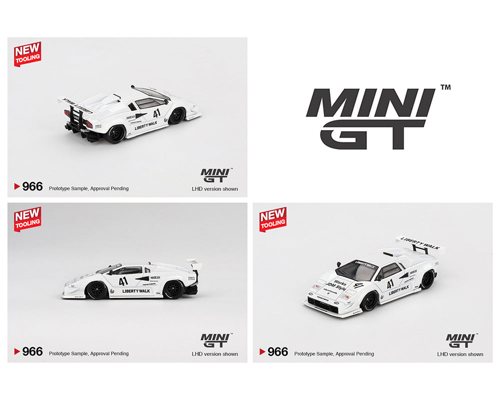 MINI GT 1:64 Lamborghini Countach LB-WORKS – 2024 Tokyo Auto Salon in White