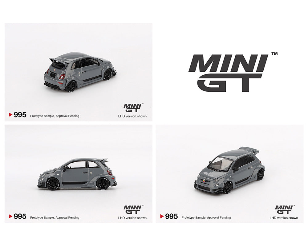 MINIGT 1:64 ABARTH 595 LB-WORKS x Abas Works in Grey