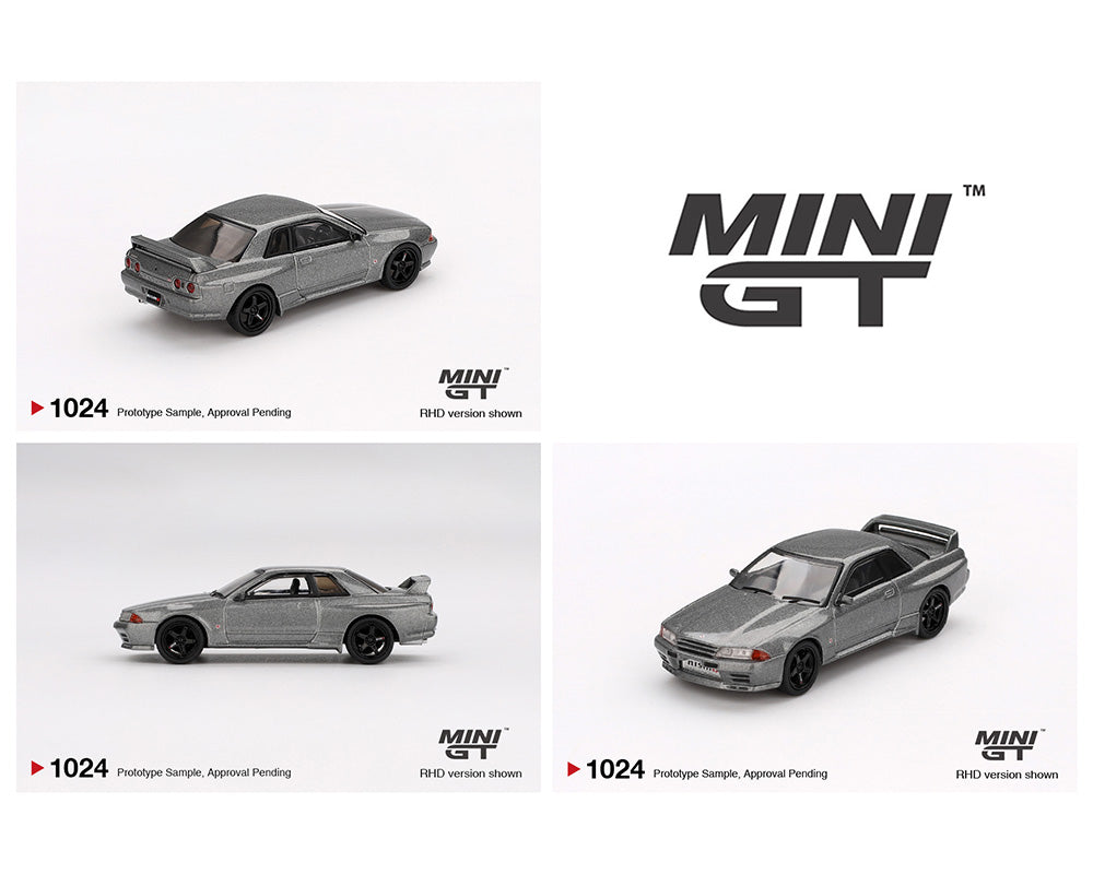 MINI GT 1:64 Nissan Skyline GT-R (NISMO BNR32 CRS Version) in Dark Metal Gray