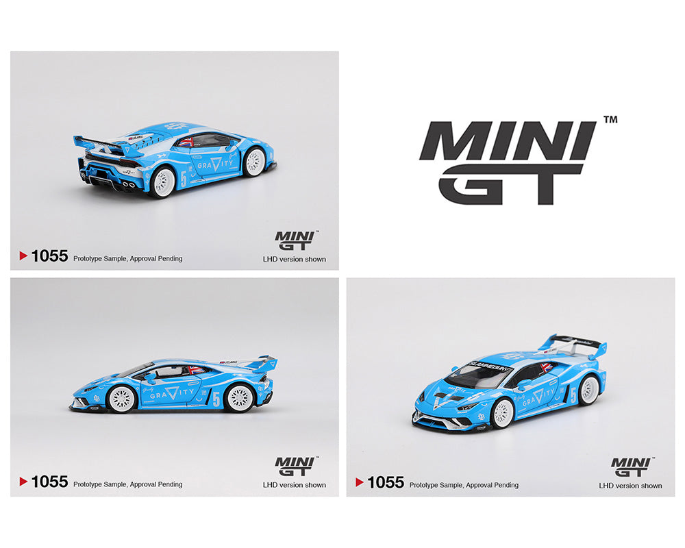 MINI GT 1:64 LB★WORKS Lamborghini Huracán GT GRAVITY in Blue
