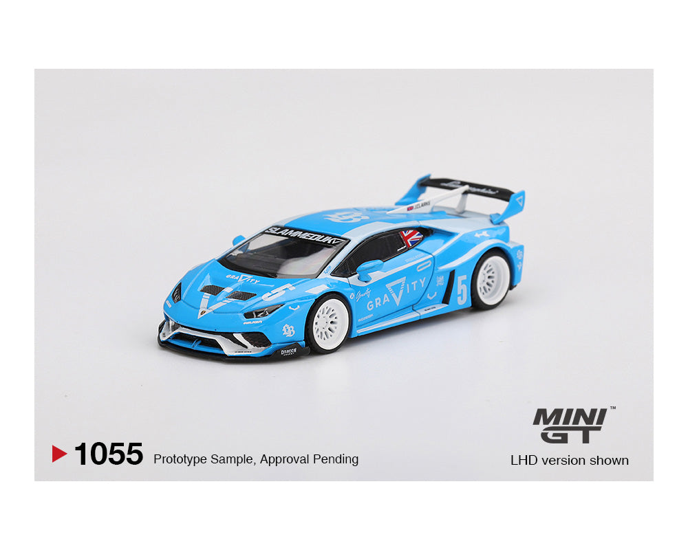 MINI GT 1:64 LB★WORKS Lamborghini Huracán GT GRAVITY in Blue