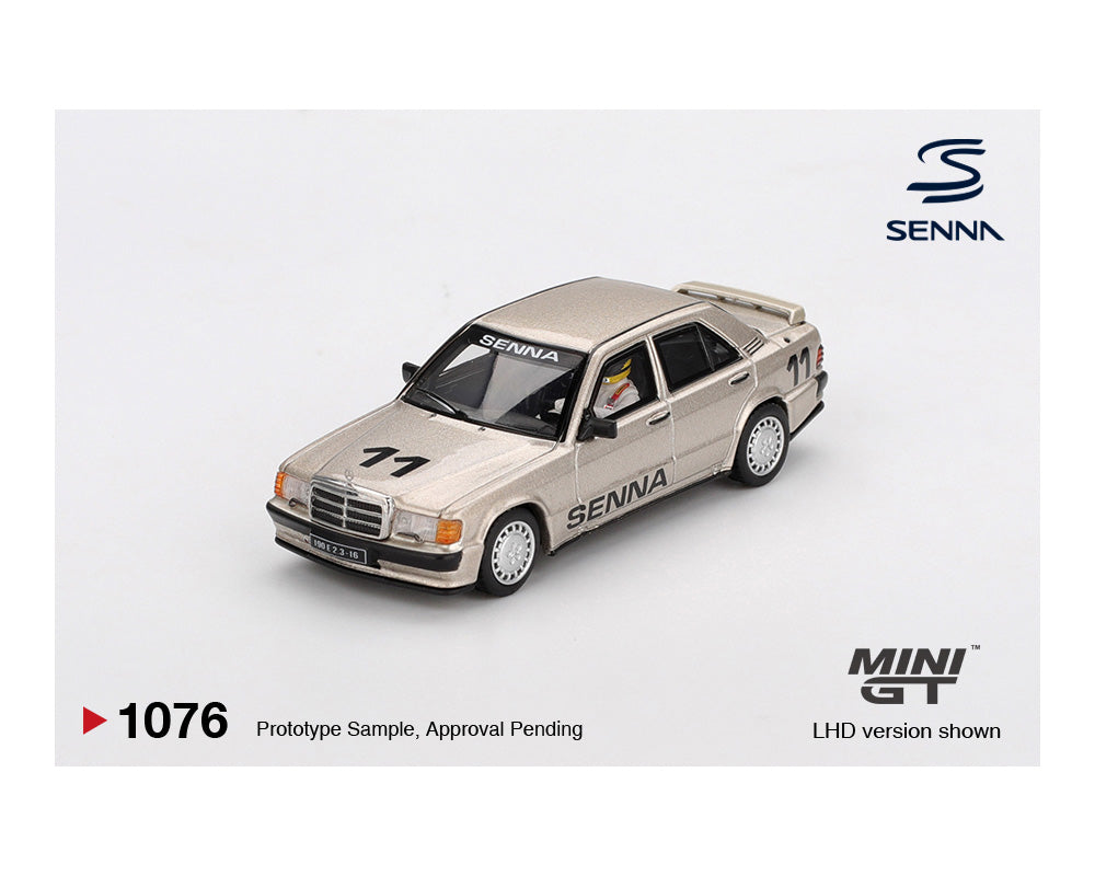 *PREORDER* MINI GT 1:64 Mercedes-Benz 190 E 2.3-16 #11 Ayrton Senna 1984 Nürburgring Race of Champions w/ Figure